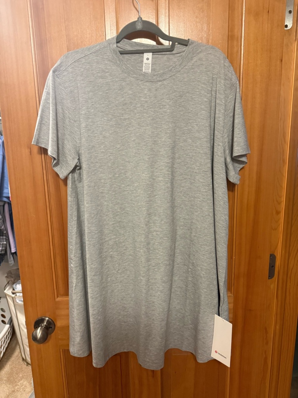 lululemon athletica Light Heather Gray Mini T-Shirt Dress